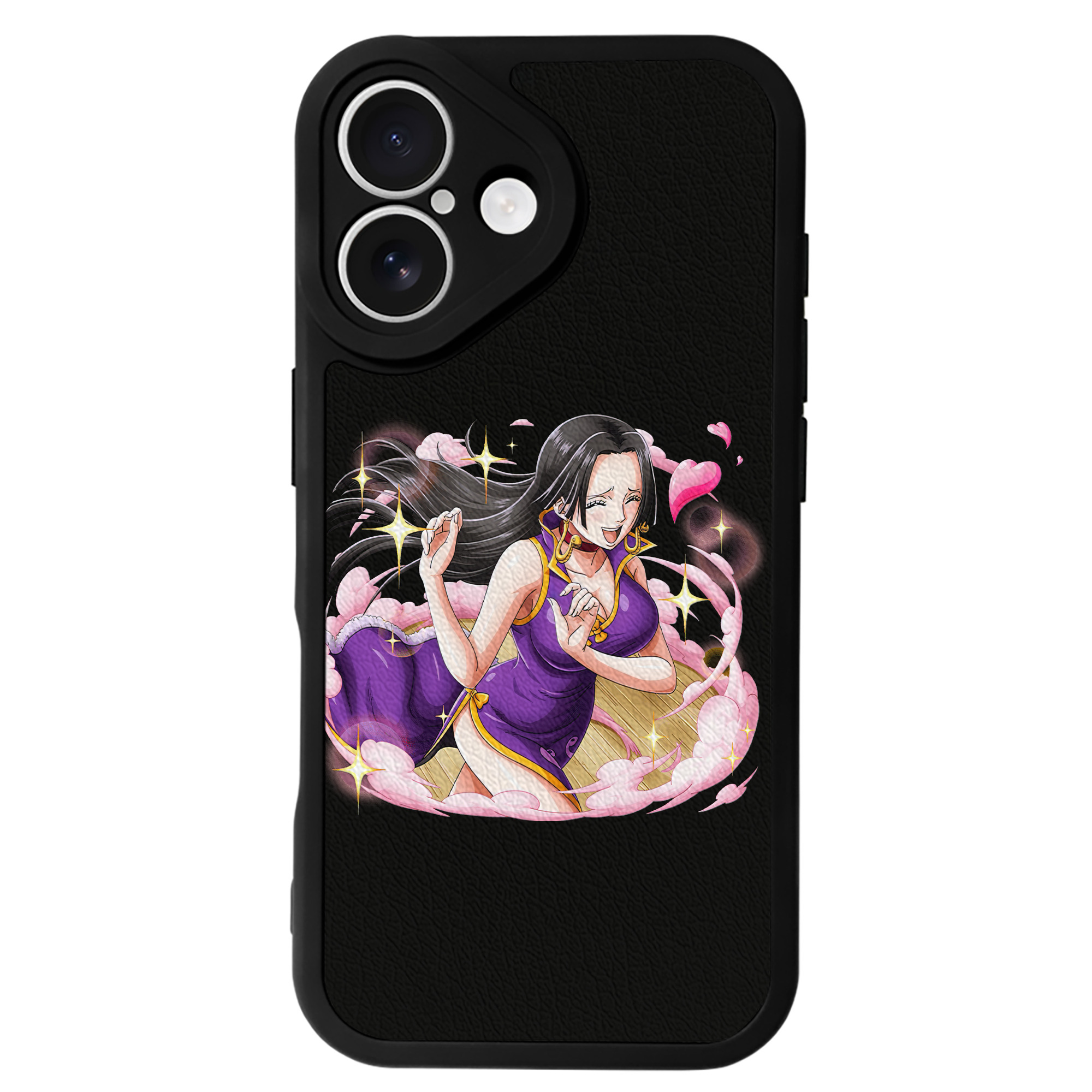 （画像用） ワンピース ボア・ハンコック ONE PIECE Boa·Hancock 【iPhone 16シリーズ対応】シリコンスマホケース（レザー調） 材質：シリコン
